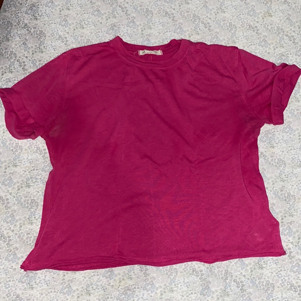 Pink Free People T shirt